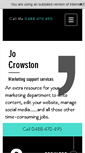 Mobile Screenshot of jocrowston.com